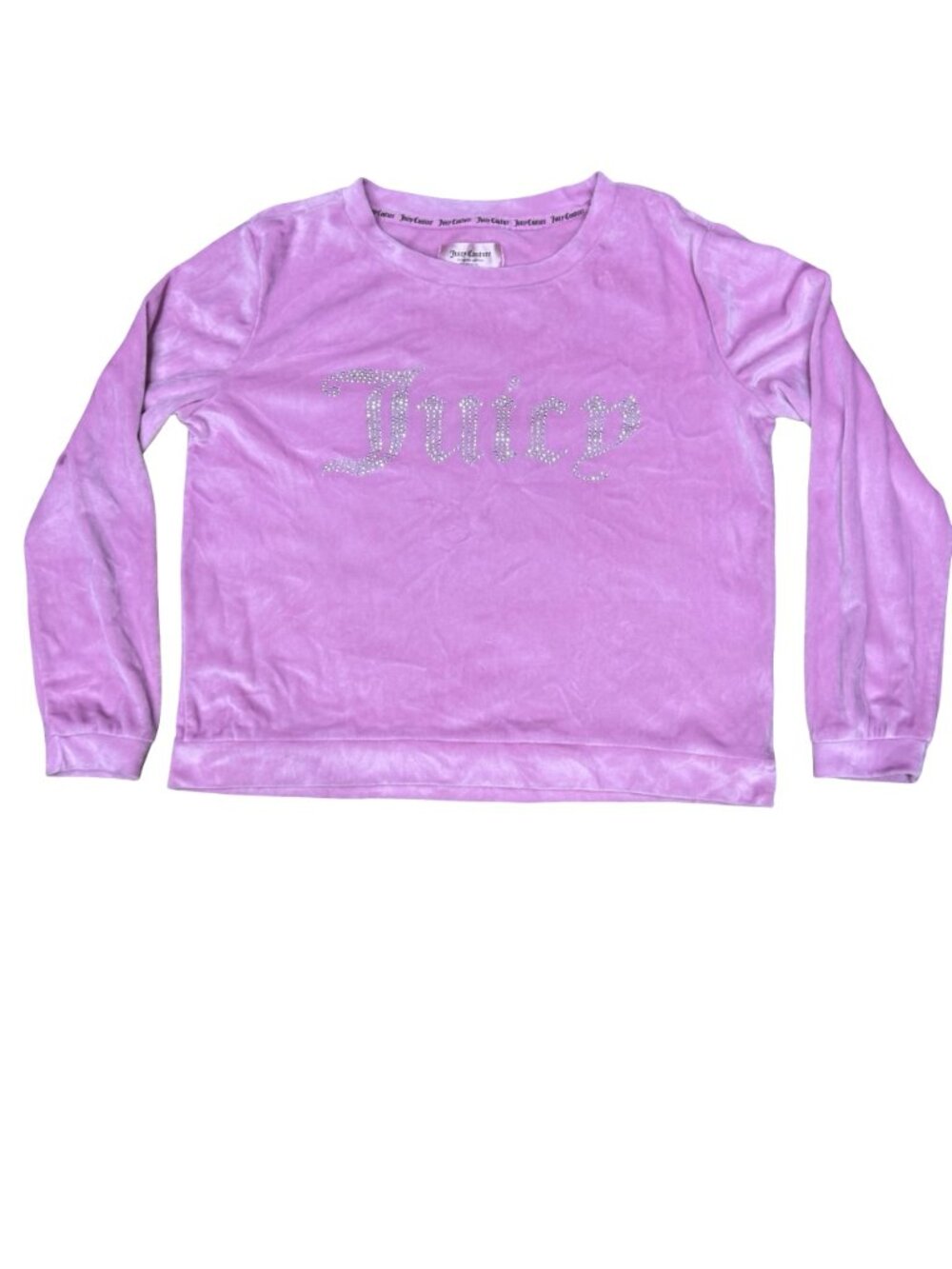 Juicy Couture Pink Velour Rhinestone Tracksuit Sleepwear Set Size S Loungewear View 2